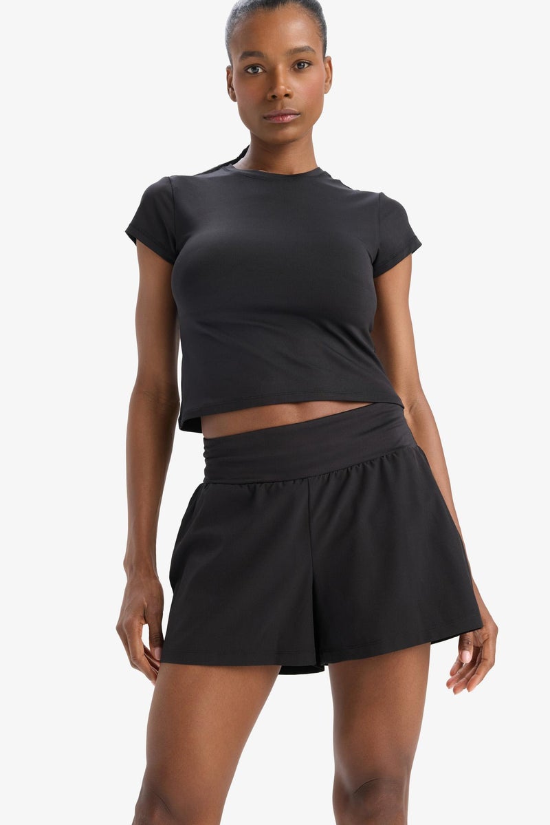 DeFacto Black Woman DeFactoFit Woven Shorts Casual - Image 3